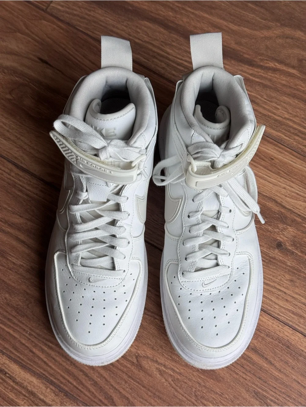 Mens Boots Nike Air Force 1 High 'Summit White Light Bone'